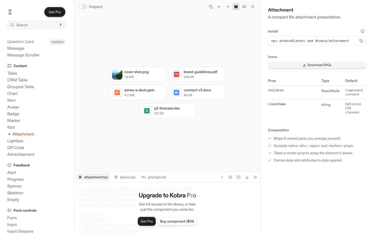 Attachment (Kobra) preview