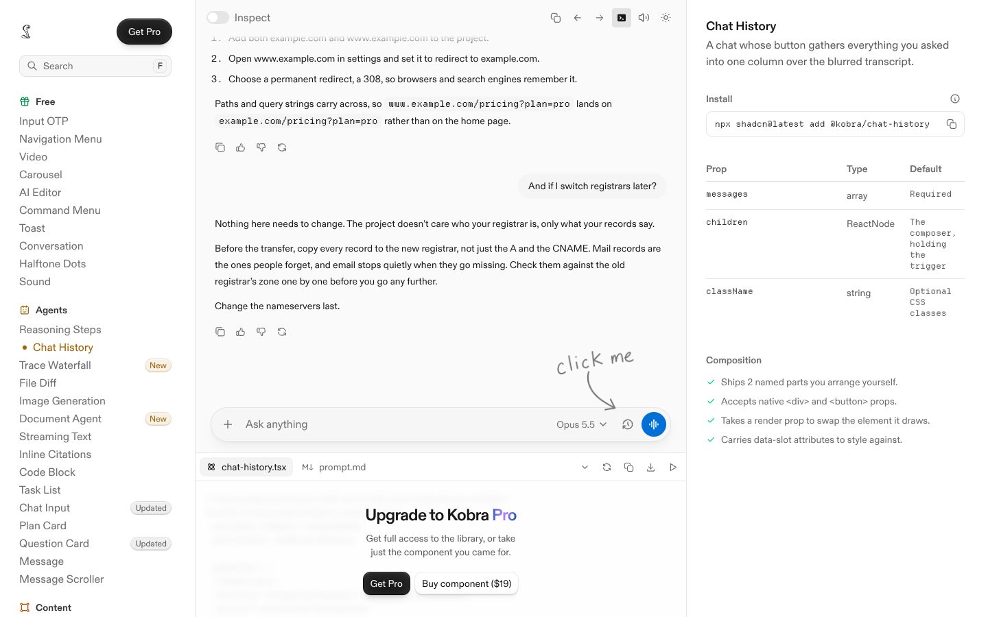 Chat History (Kobra) preview