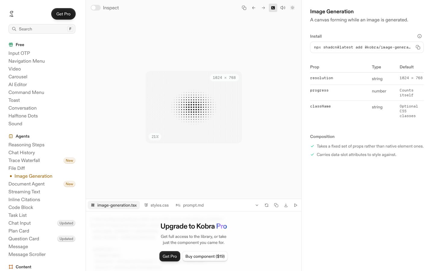 Image Generation (Kobra) preview